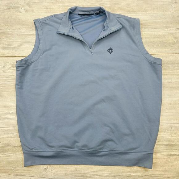 Ralph Lauren Other - Polo Golf Sweater Vest Mens XL Baby Blue Pima Cotton Spandex Ralph Lauren